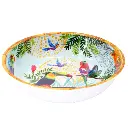 Grande assiette creuse en mélamine toucans - Ø 23 cm - Jardin de la Comtesse