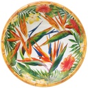 Grand saladier profond mélamine - Fleurs exotiques