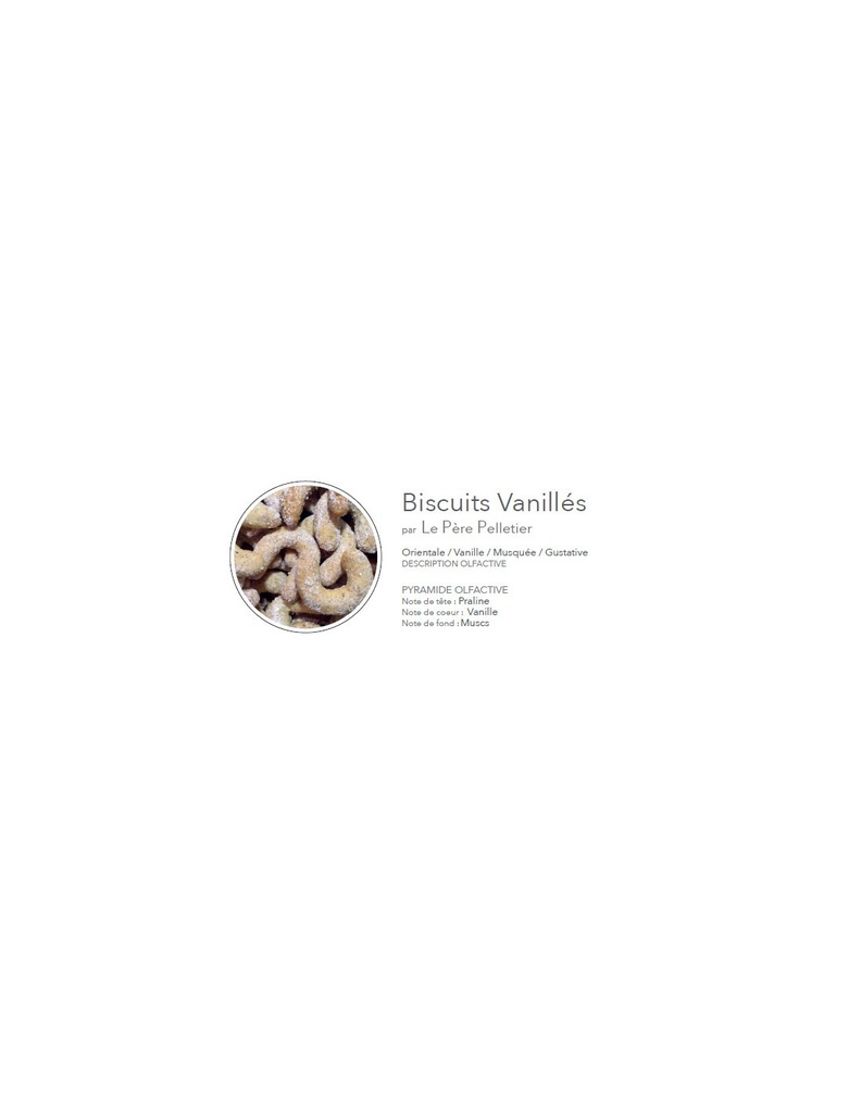 Bougie boîte alu - Biscuits vanillés