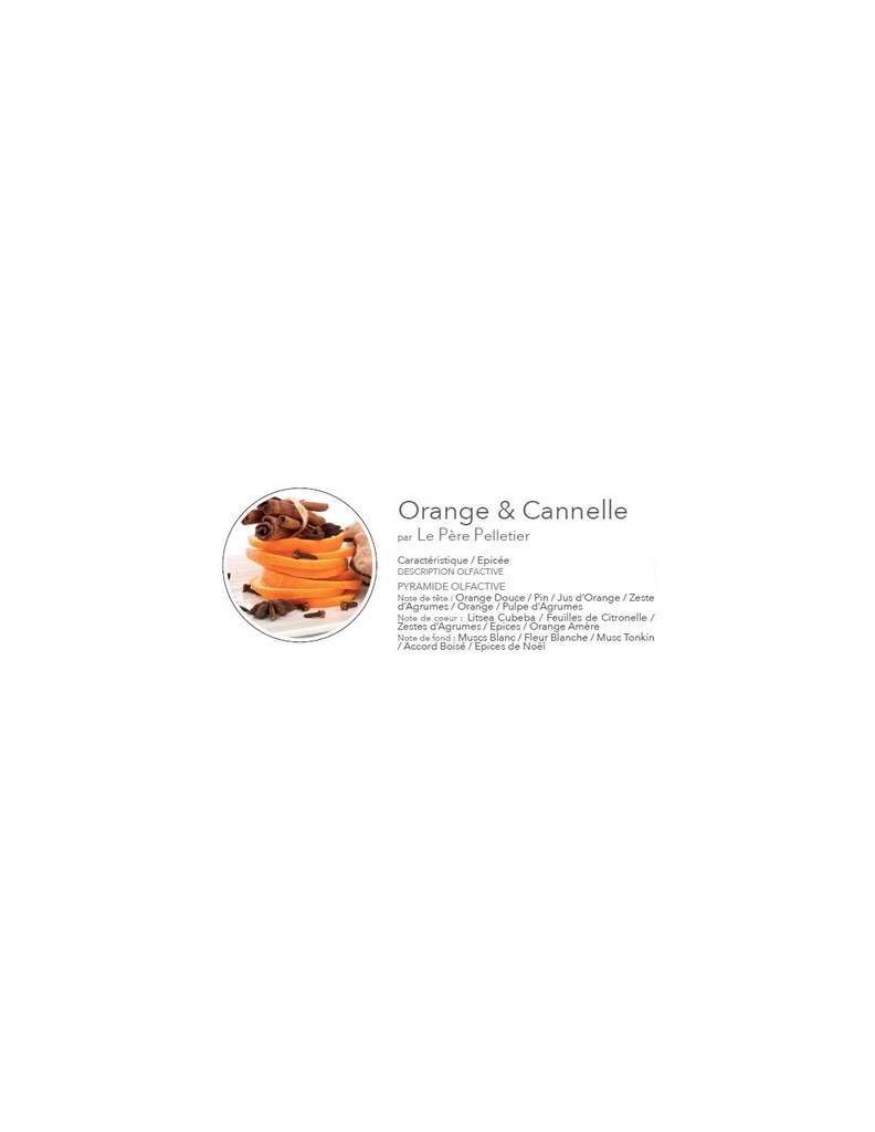 Bougie boîte alu - Orange canelle