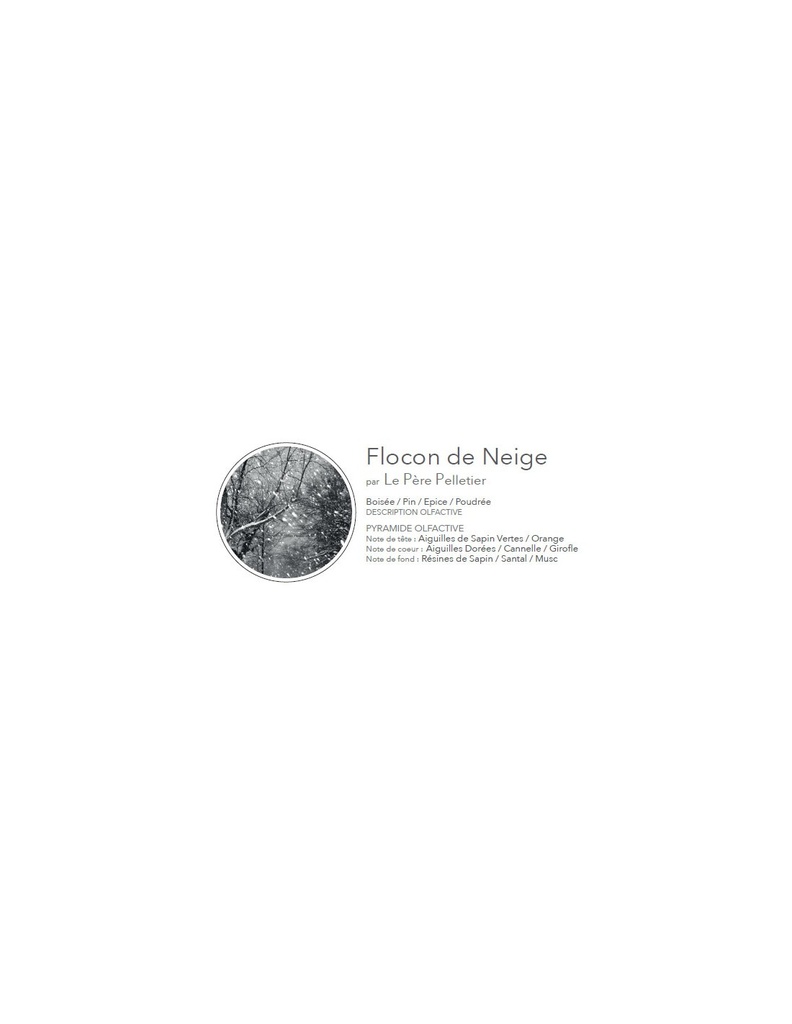 Bougie boîte alu - Flocon de neige