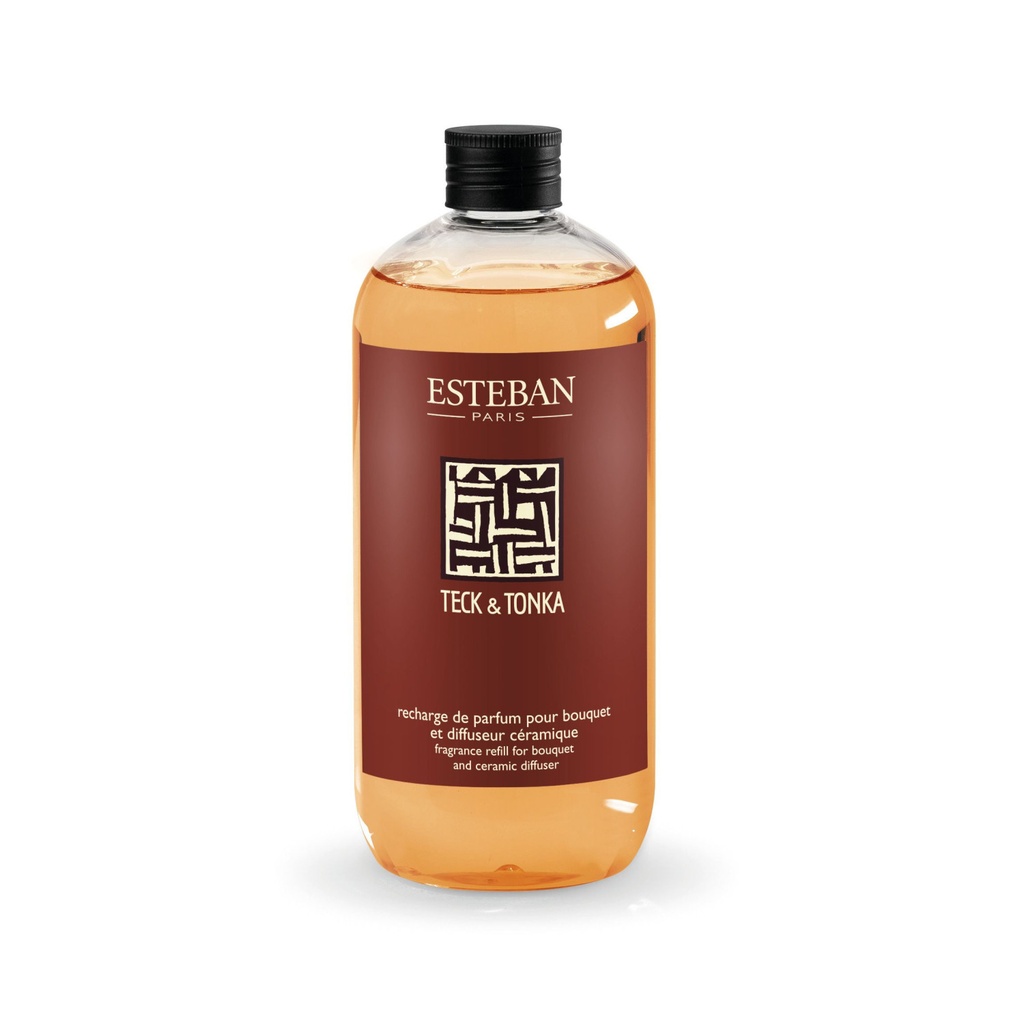 [TET-088] Recharge de parfum pour bouquet teck et tonka - Esteban (500 ml)