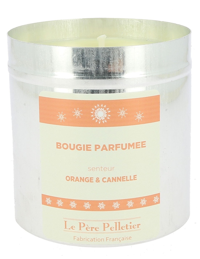 Bougie boîte alu - Orange canelle