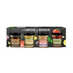 Les Mathildettes salées, 4 tartinables salés - Le Comptoir de Mathilde