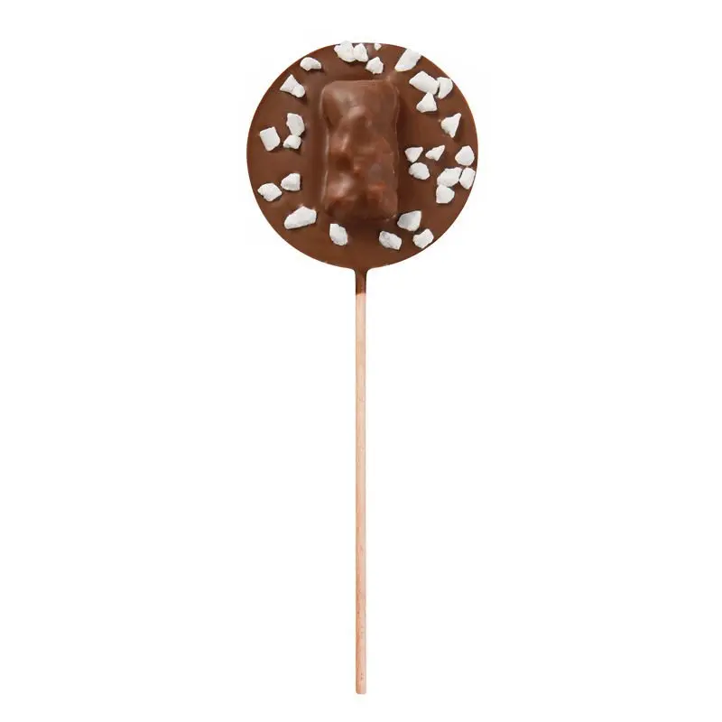 [CSUCD0005] Sucette Chocolat Lait Ourson Coeurs - Le Comptoir de Mathilde