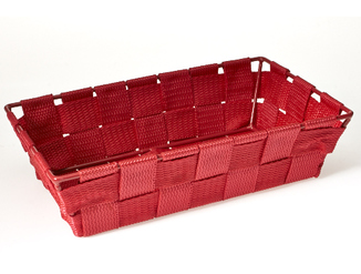 [A-100-5722 B] Panier rectangulaire  (Rouge)