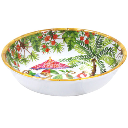 [MJ-15SB] Grande assiette creuse singe de bali - Les Jardins de La Comtesse