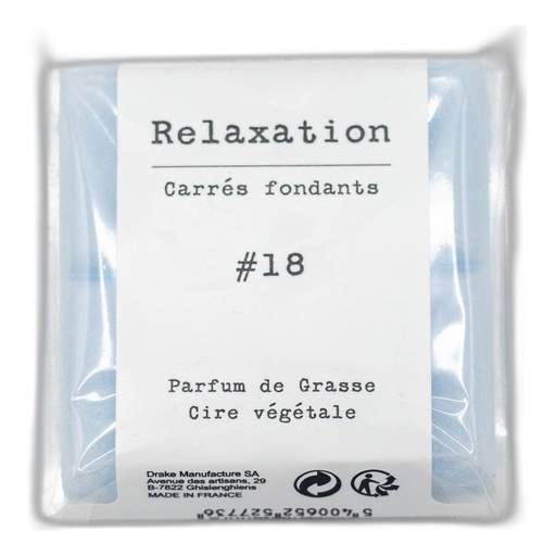 Carré fondant cire végétale – Relaxation - Drake
