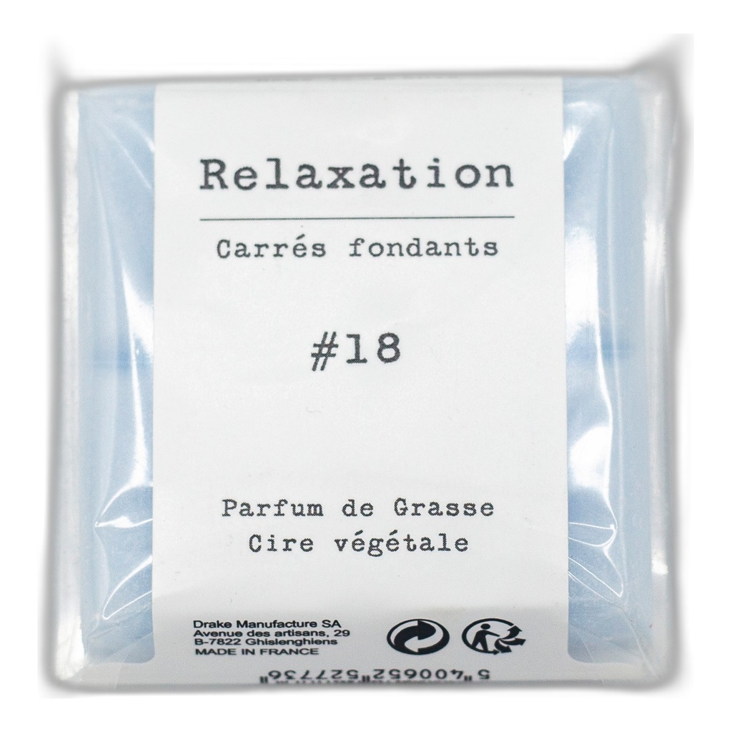 Carré fondant cire végétale – Relaxation - Drake