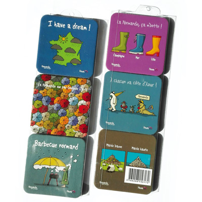 [80HE-02] Sous-verres - Heula (Lot 2 de 6 sous-verres)