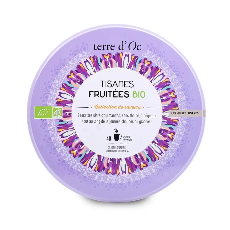 Coffret de jolies tisanes fruitées bio - Terre d'Oc
