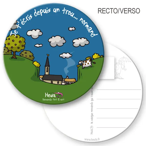 [220HE-12] Sous-bock postable - Heula (trou Normand)
