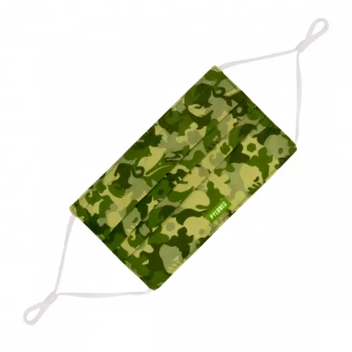 Masque réutilisable Adulte - Pylones (Vert)