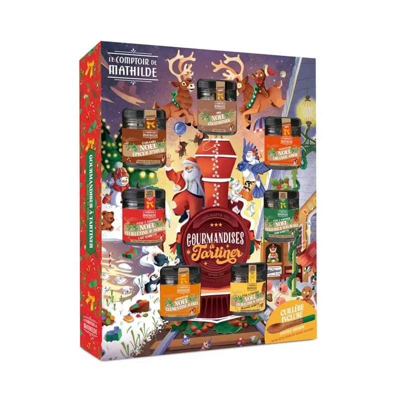 Coffret Semainier Pâtes à Tartiner de Noël - Le Comptoir de Mathilde