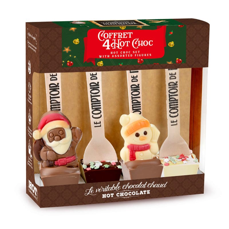Coffret 4 Hot Chocolate Edition Noël  - Le Comptoir de Mathilde