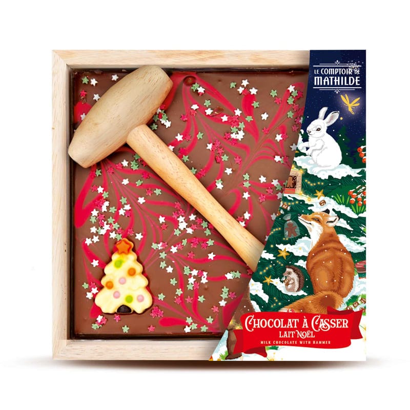 Chocolat à Casser Lait Noël  - Le Comptoir de Mathilde