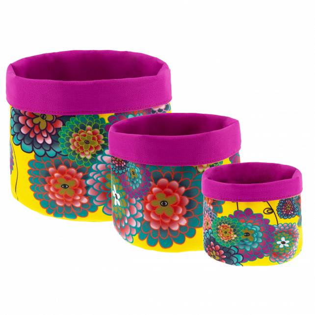 [STB#DAH] set de 3 panier gigognes multi-usages - Pylones (Dahlia)