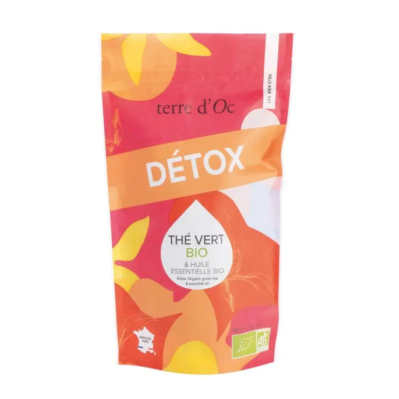 [TOTBEDP112] Thé vert Détox et Huile Essentielle BIO - Terre d'Oc