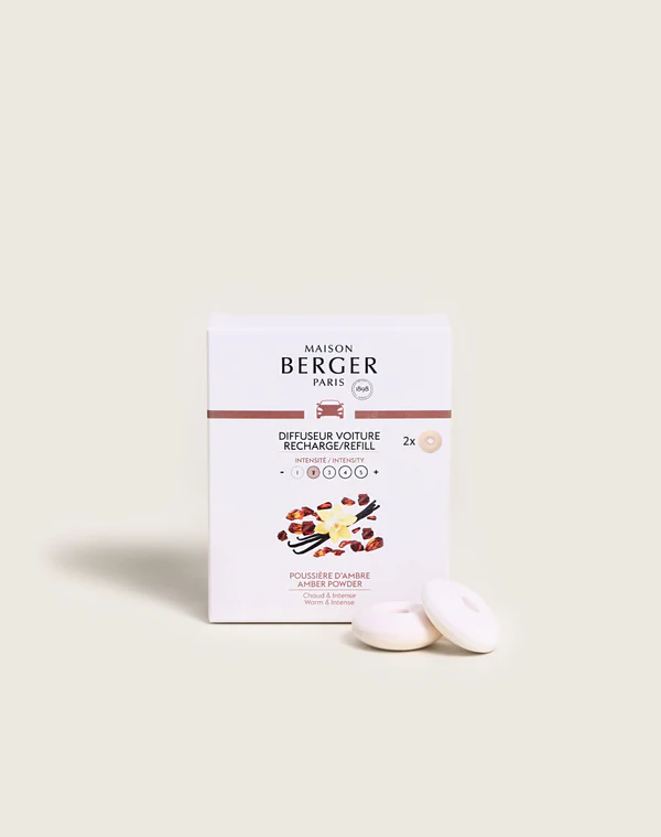 [006437] Recharges diffuseur voiture Poussière d'Ambre - Maison Berger