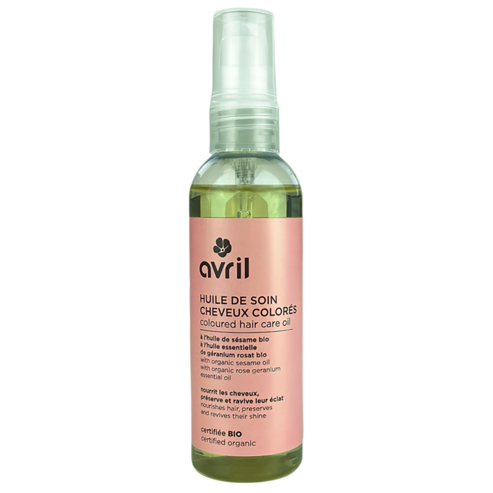 Huile de soin cheveux colorés - Avril