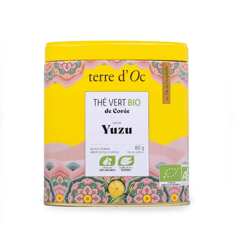[TOTHTHOCOR080A] Thé vert Yuzu de Corée Bio - Terre D'oc 