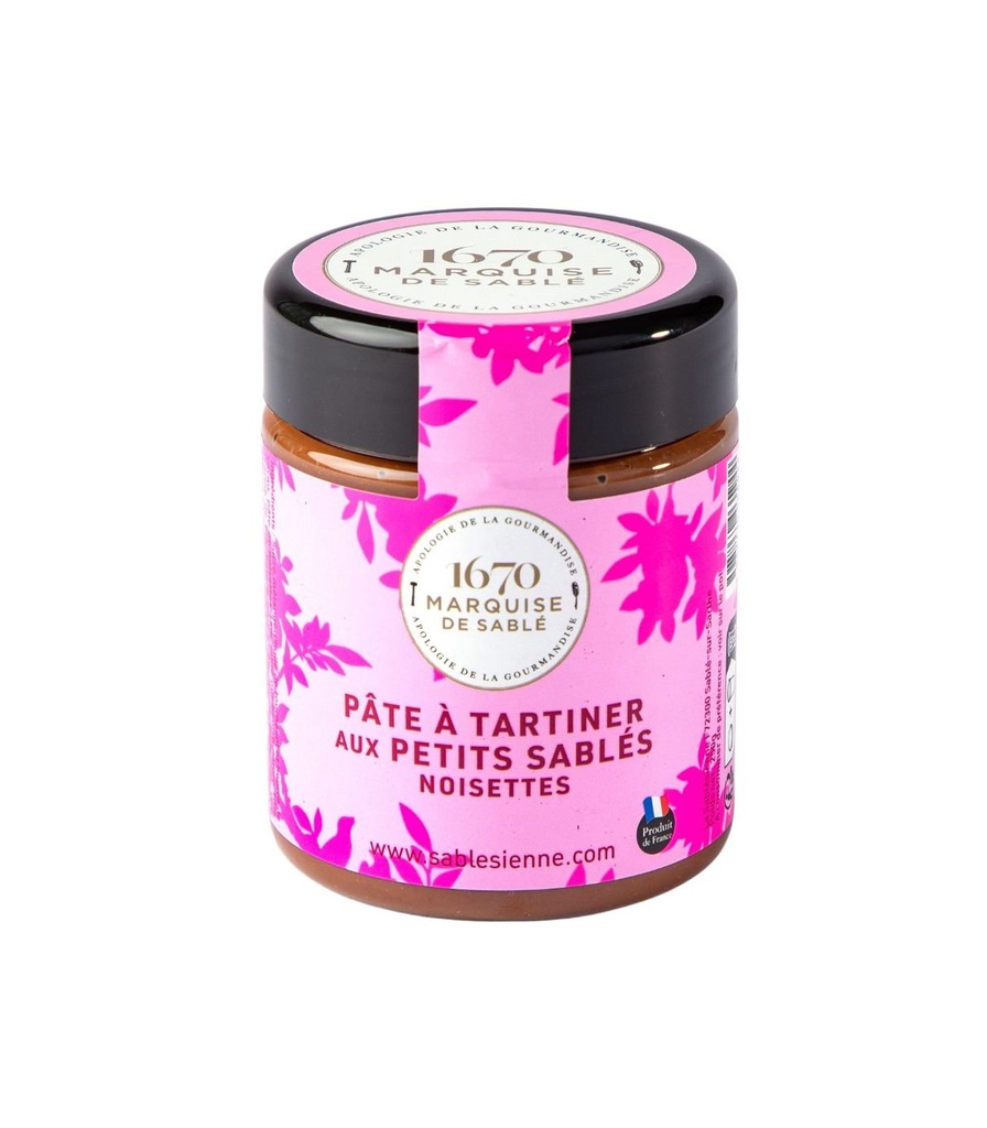 Pâte à tartiner noisettes aux petits sablés - La Sablésienne