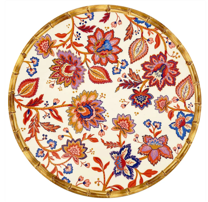 [MJA-07PRB] Plat de service rond- Les Jardins de la Comtesse
