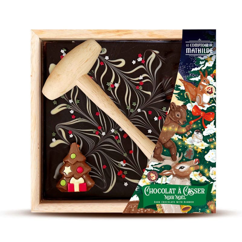 [CHCAC0111] Chocolat à Casser Noir Noël - Le Comptoir de Mathilde 