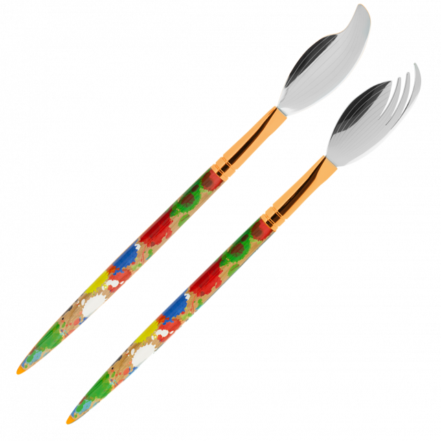 [34147 PAINT] Couverts à salade - Atelier d'artiste - Pylones (Paint)
