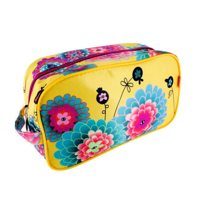 [37017DAH] Trousse de Toilette - Pylones (Dahlia)