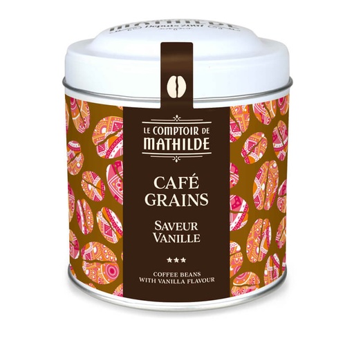Café en Grains Saveur Vanille - Le Comptoir de Mathilde