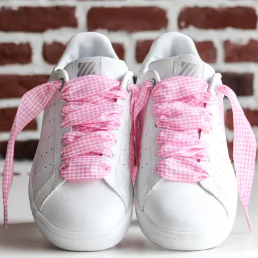 [VIC-ROSE] Lacets motif vichy - Furious Laces (Rose)