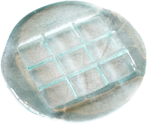 Porte-savons rond en verre - Mas du Roseau