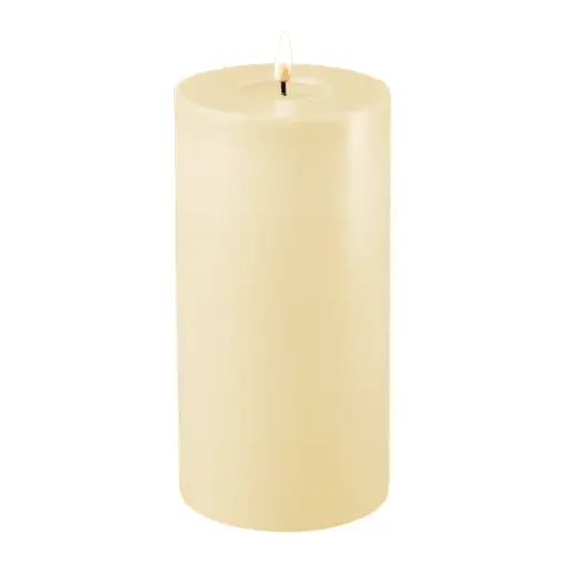 Bougie de Table Led - 10*20cm - Deluxe (crème)
