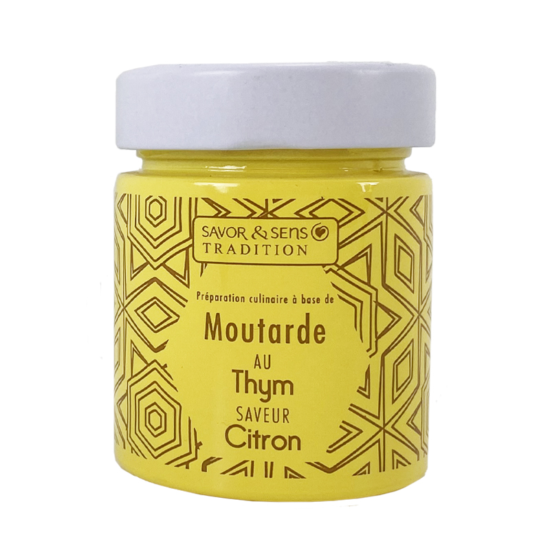 Moutarde au thym saveur citron - Savor et Sens