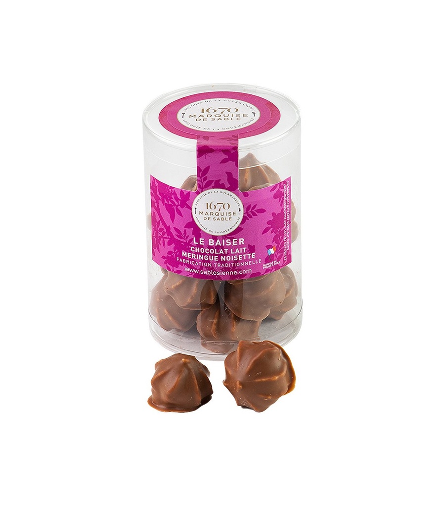 Les Baisers - Meringues noisette et Chocolat lait - La Sablésienne