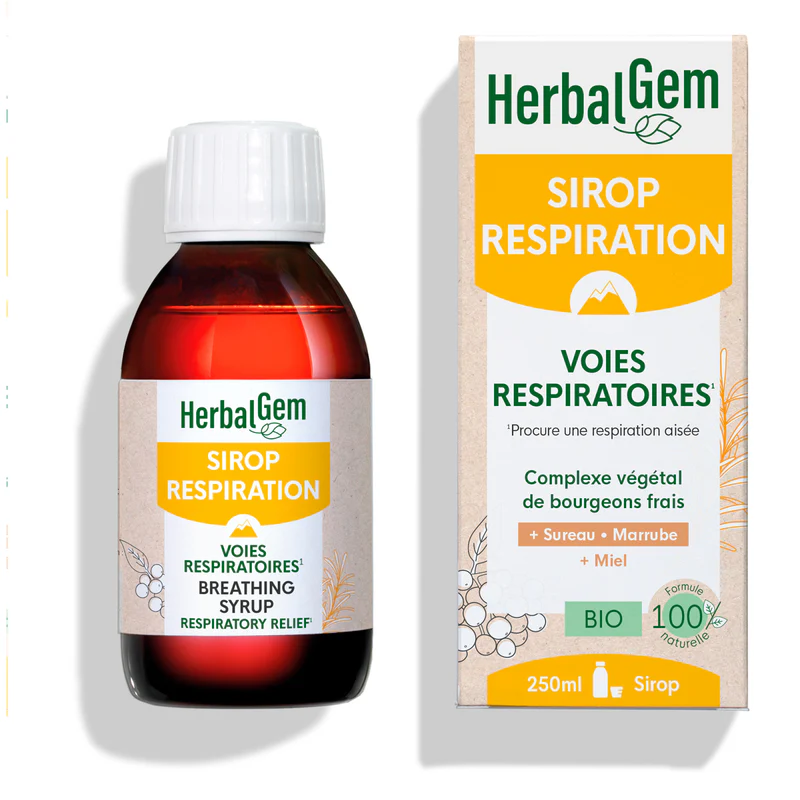Sirop Respiration Voies respiratoires - Bio - Herbalgem