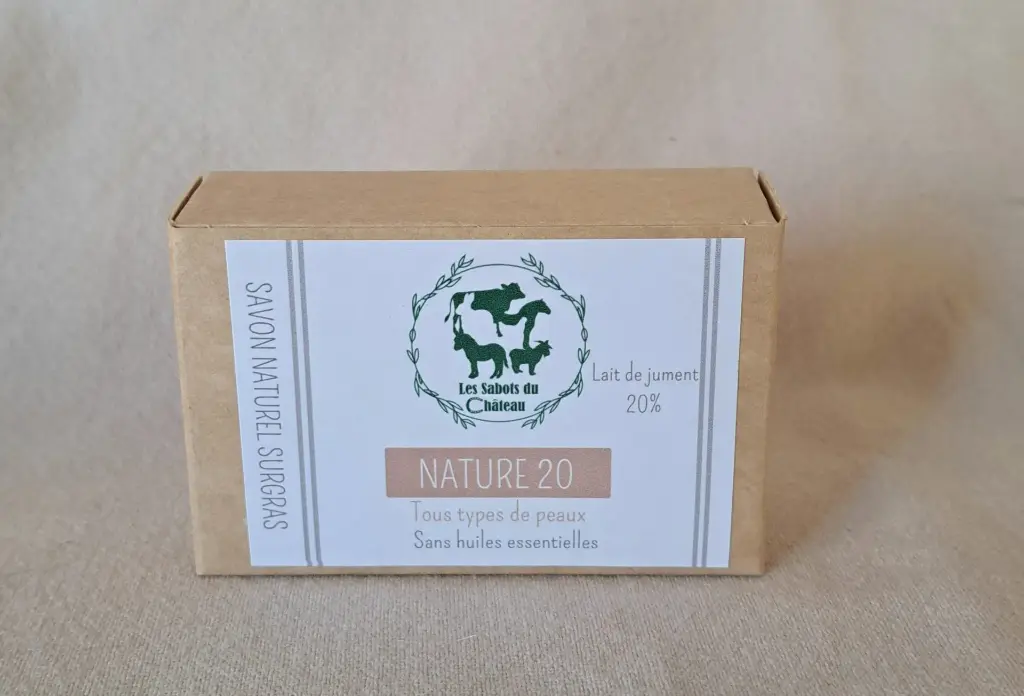 [SAN20] Savon nature 20% de lait - Les sabots du château