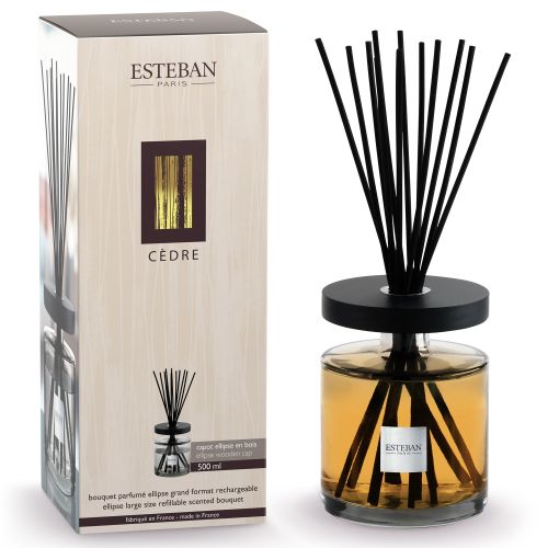 Bouquet parfumé Cèdre Ellipse 500ml Classique - Esteban