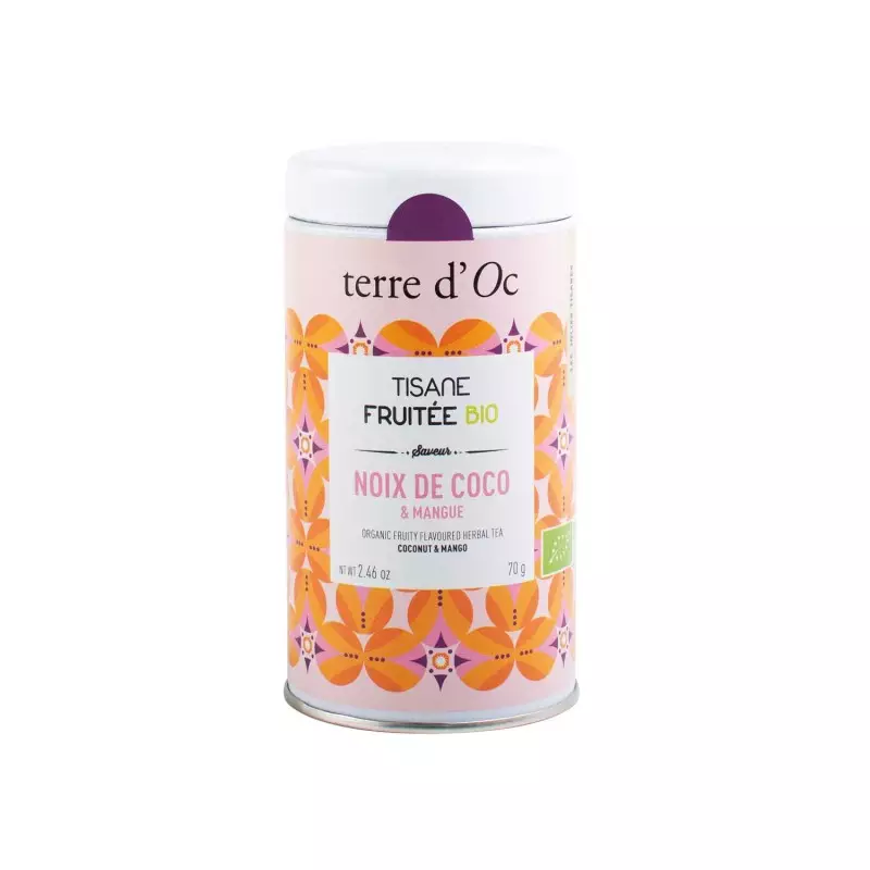 [TOTFRBO352] Tisane fruité Noix de coco - Terre d'oc (Boîte 70g)