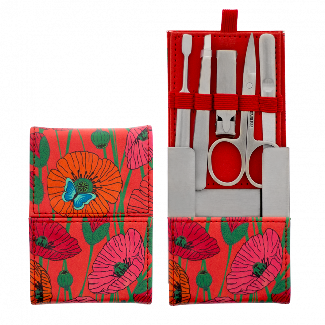 [MAJ-SET#COQ] Kit de manucure - Manu - pylones (Coquelicots)