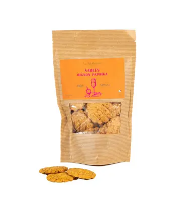 Petits Sablés salés oignons paprika - La Sablésienne