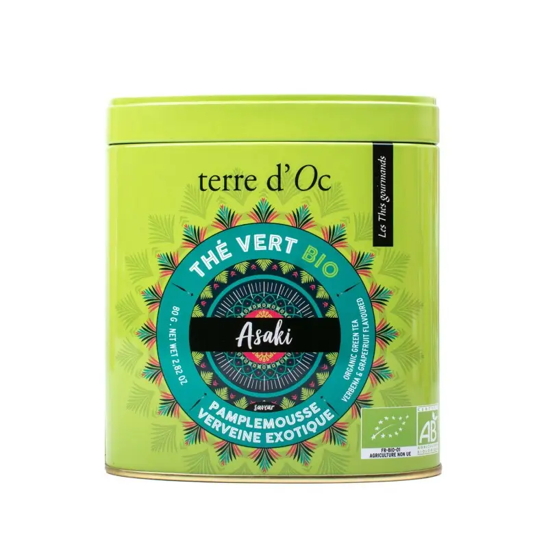 Thé Vert pamplemousse Verveine Asaki - Terre d'Oc