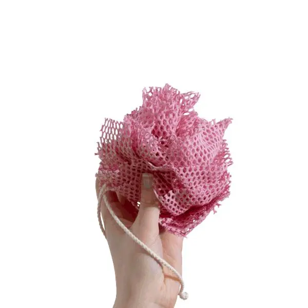 Fleur de douche en coton bio - Chamarrel (Rose)
