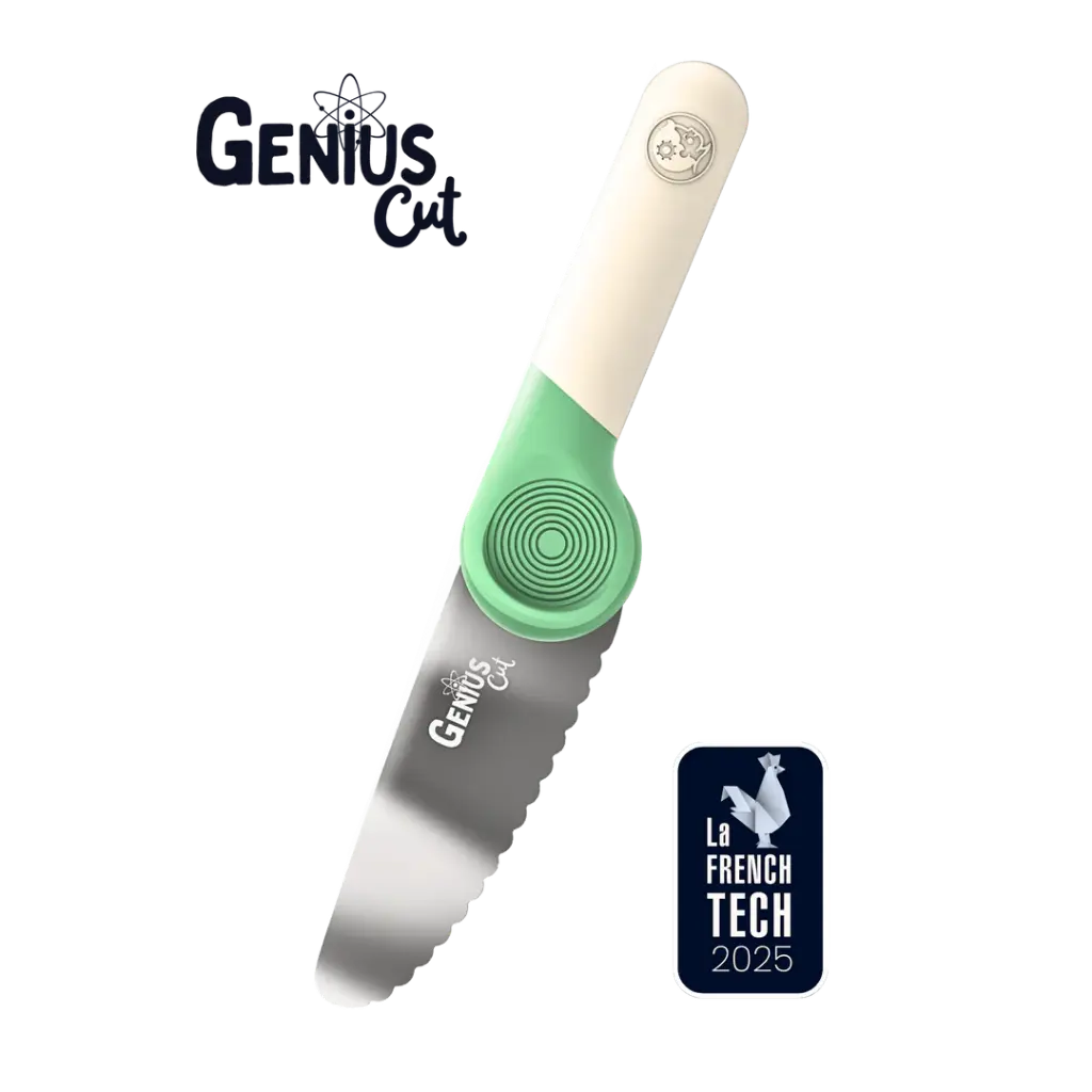 [GENIUS CUT - Smoothie Kiwi] Le Couteau Éducatif - Les Petits Architectes (Kiwi)