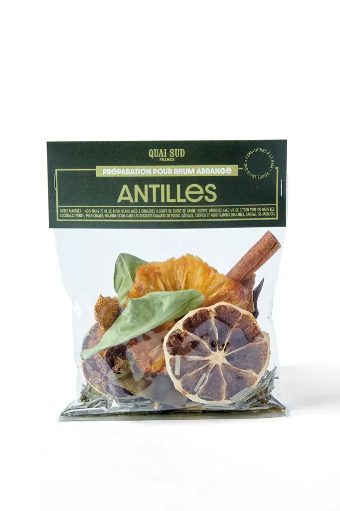 [1RHANTIS2] Mélange Pour Préparation Rhum Arrangé « Antilles » Quai sud