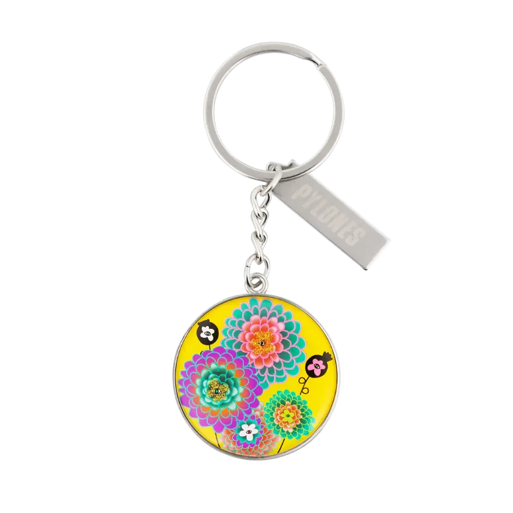 [38876 DAH] Porte clés - My Keys -Pylones (Dahlia)