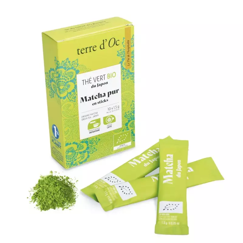 [TOTHOBO383] 10 sticks Thé vert Matcha bio - Terre D'Oc