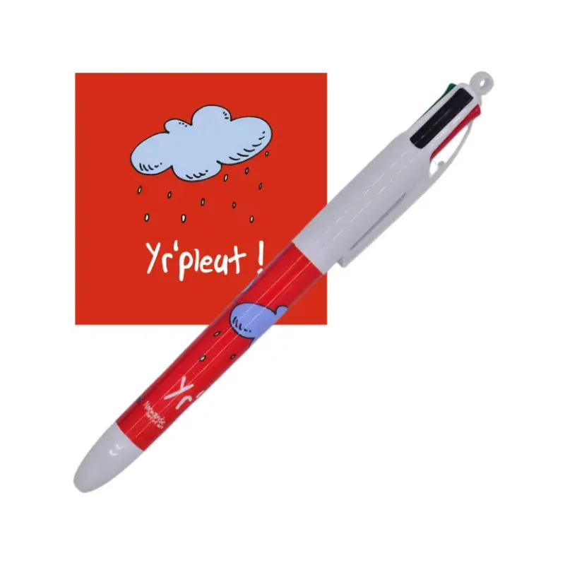[167HE-14] Stylo 4 couleurs - Heula (yr'pleut)