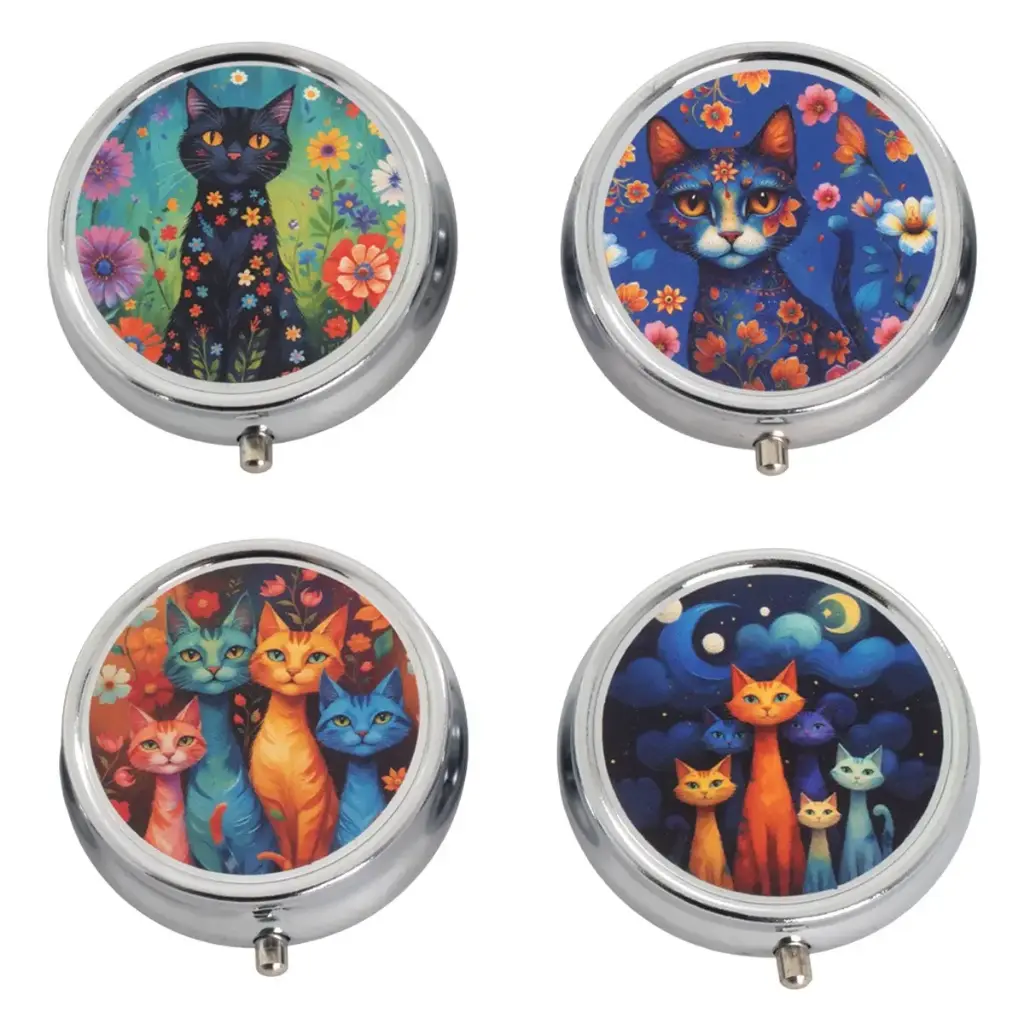 Pillulier de poche Chat - Signes Grimalt 